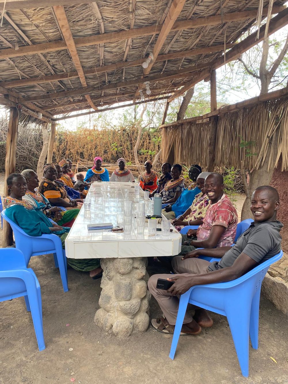 Community members and partners in Loiyangalani