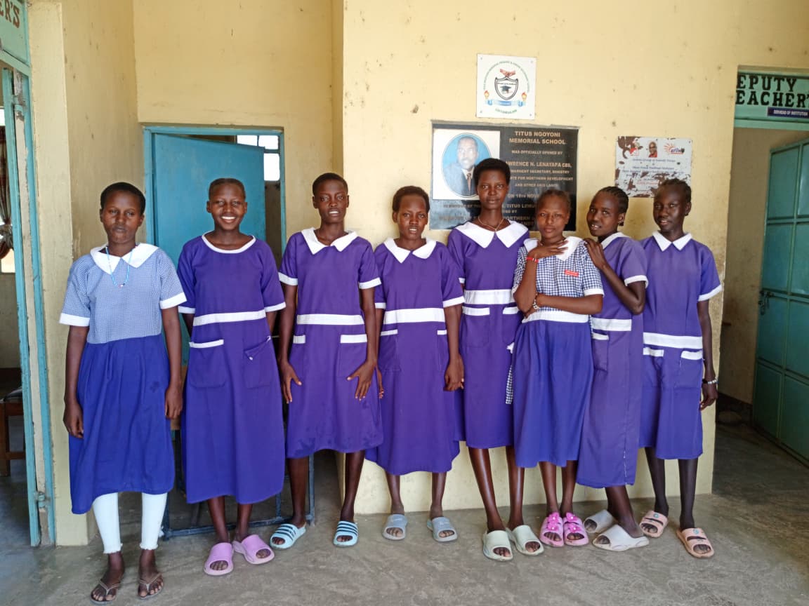 Pupils supported by the programme in Loiyangalani