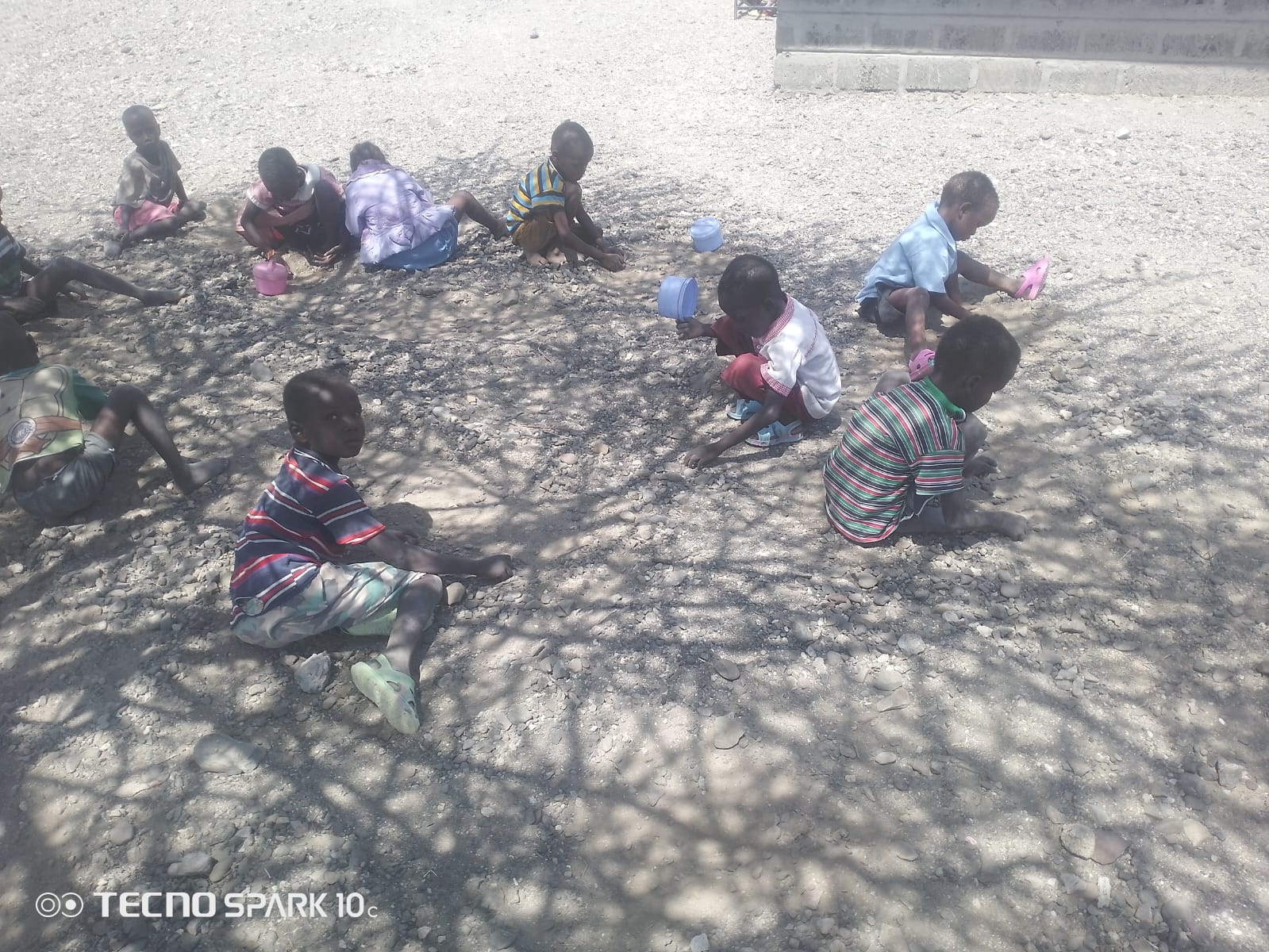 Children at school in Loiyangalani